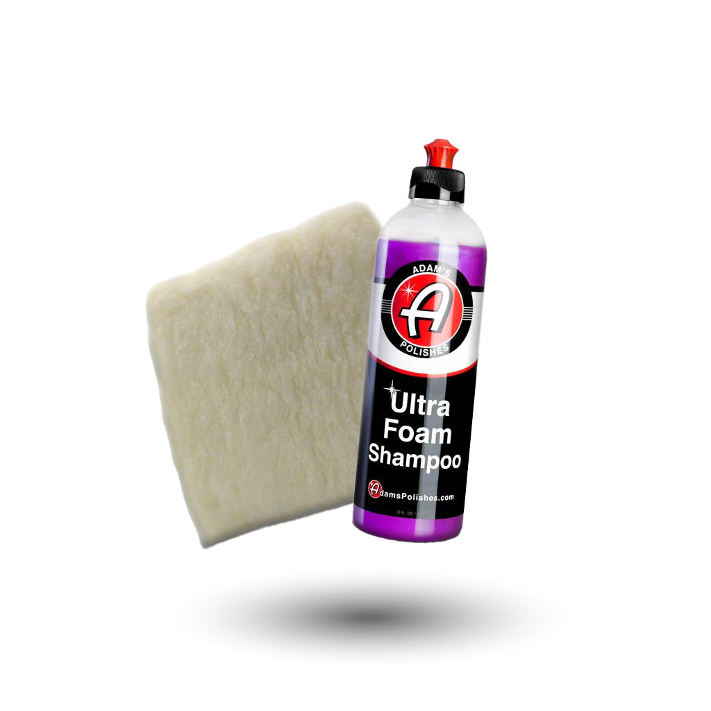 Adam's Ultra Foam Shampoo With Wool Washpad